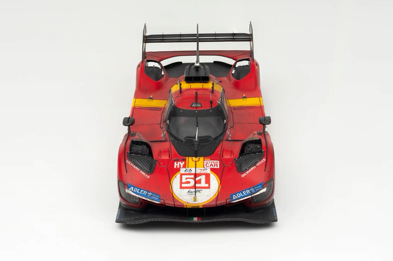 Amalgam 1:18 Ferrari 499P #51 Le Mans 2023 Weathered Resin Model