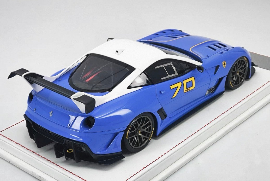 DG Model 1/18 Ferrari 599 XX EVO #70 Blue Resin Display Model