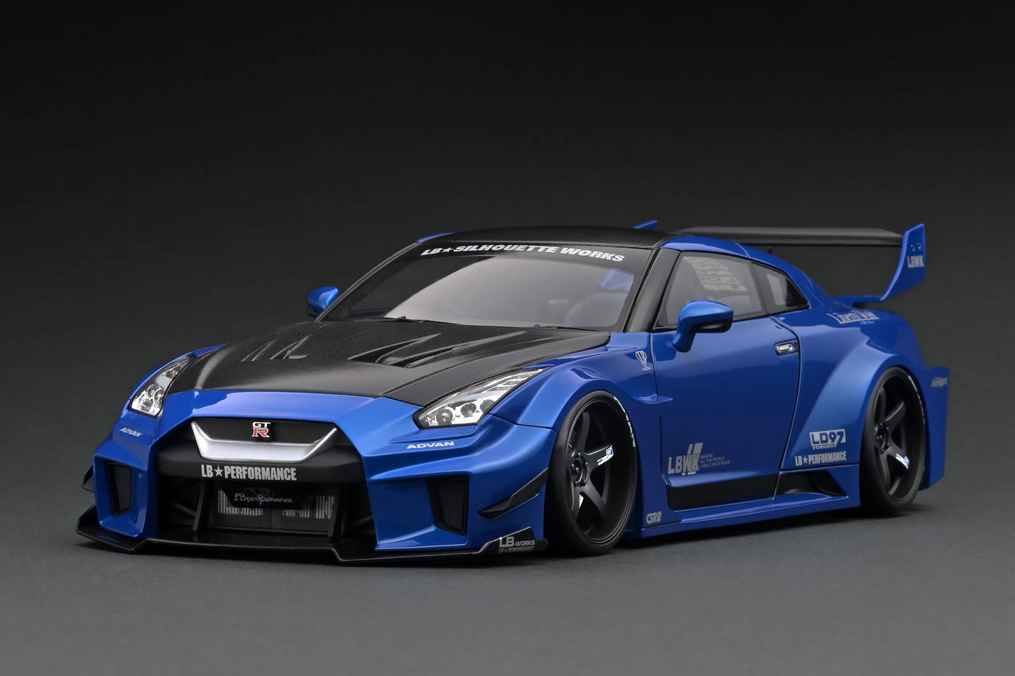 Ignition Model 1/18 LB-Silhouette WORKS GT Nissan 35GT-RR Blue Metallic IG2355