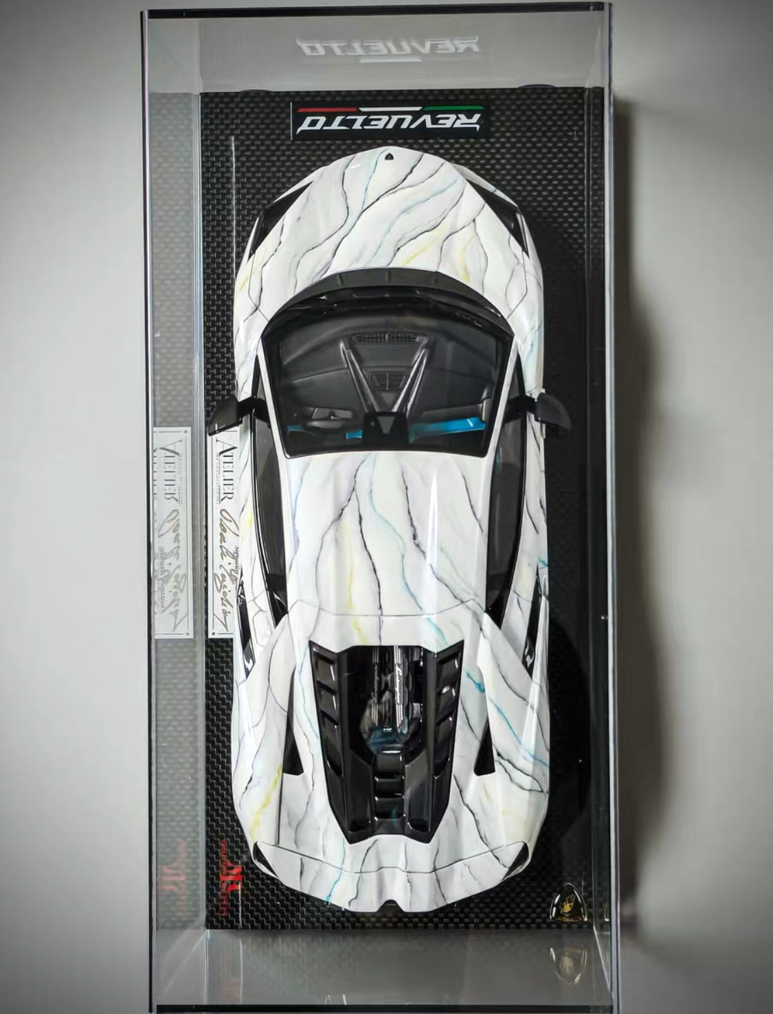 MR Collection 1/18 Lamborghini Revuelto Marble One-Off Resin Model – Global Unique Piece – Factory New