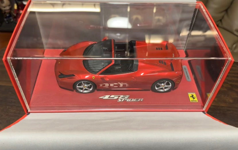 BBR 1/18 Ferrari 458 Spider Enzo Red Limited 20 Resin Model 12/20