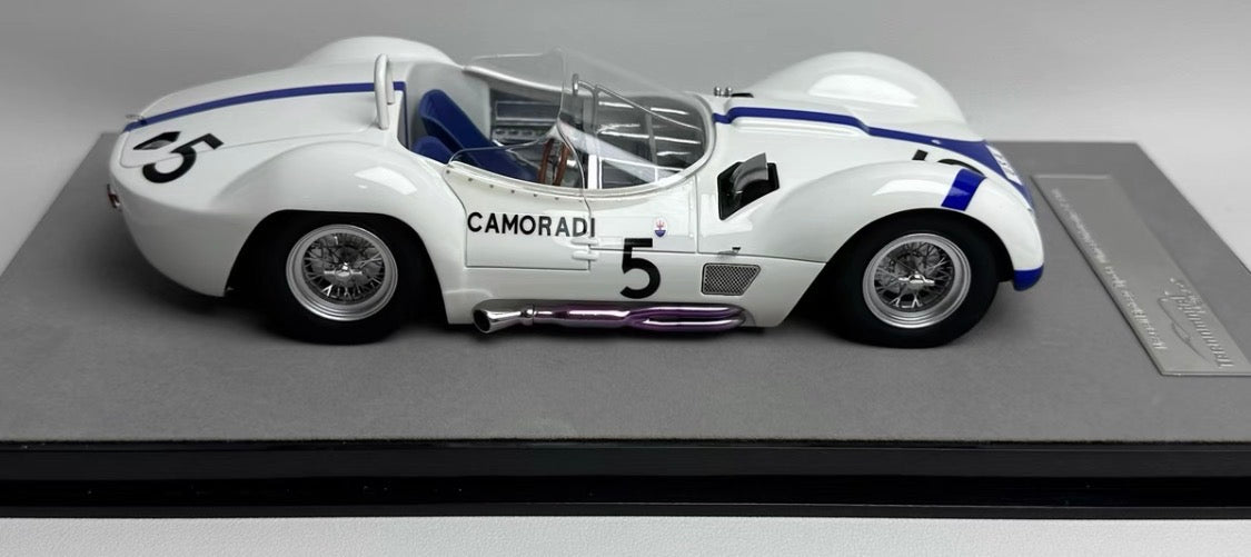 Tecnomodel 1/18 Maserati Tipo 61 Birdcage No.5 Camoradi Racing