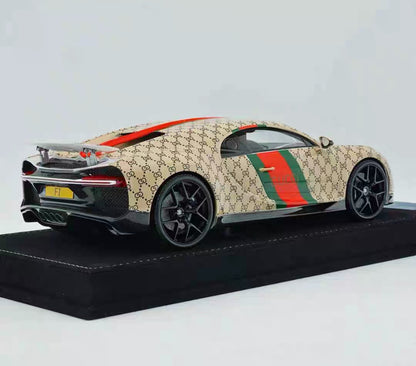 HH 1/18 Bugatti Chiron Resin Model – Gucci-Inspired Livery