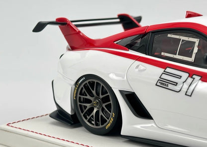 DG Model 1/18 Ferrari 599 XX EVO #31 White Red Racing Resin Model