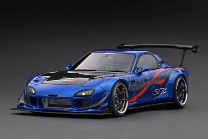 Ignition Model 1/18 FEED Afflux GT3 Mazda RX-7 (FD3S) Blue Metallic IG2962
