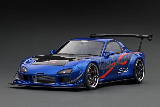 Ignition Model 1/18 FEED Afflux GT3 Mazda RX-7 (FD3S) Blue Metallic IG2962