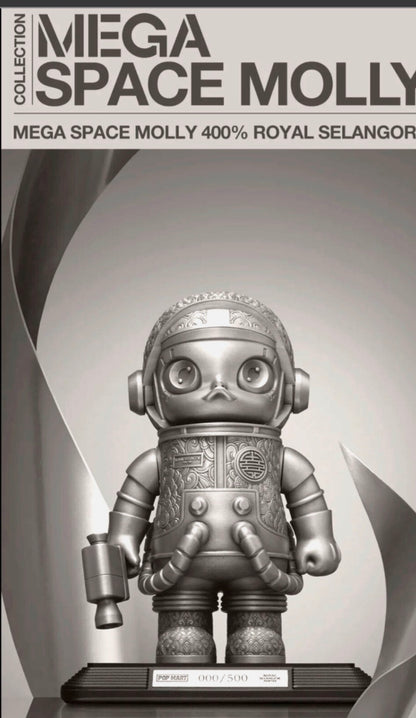 Pop Mart Mega Space Molly 400% Royal Selangor Limited Edition Statue
