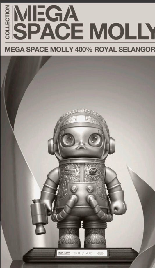 Pop Mart Mega Space Molly 400% Royal Selangor Limited Edition Statue