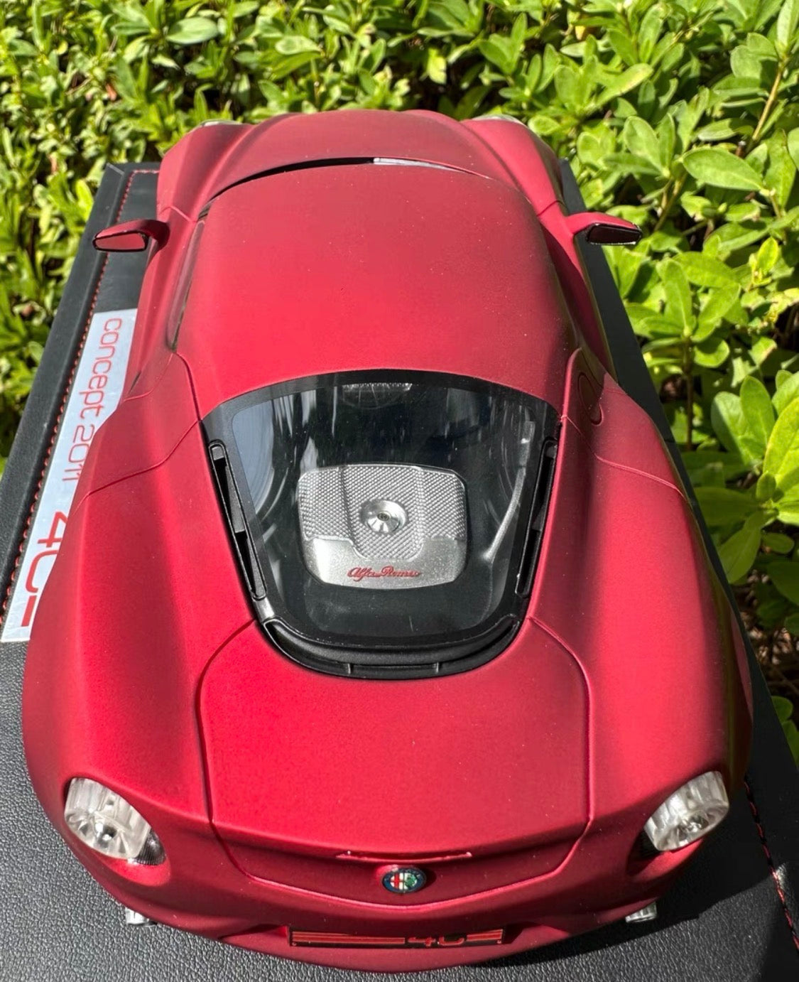 BBR 1/18 Alfa Romeo 4C Concept Matte Red Limited Edition Resin Model