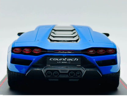 MR 1/18 Lamborghini Countach LPI 800-4 Blue Resin Model