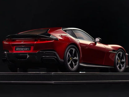 BBR 1/18 Ferrari 12 Cilindri Resin Model – Volcano Red (Glass Roof)
