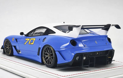 DG Model 1/18 Ferrari 599 XX EVO #70 Blue Resin Display Model