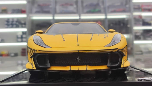 BBR 1/18 Ferrari 812 Competizione Yellow P18207ARTCH