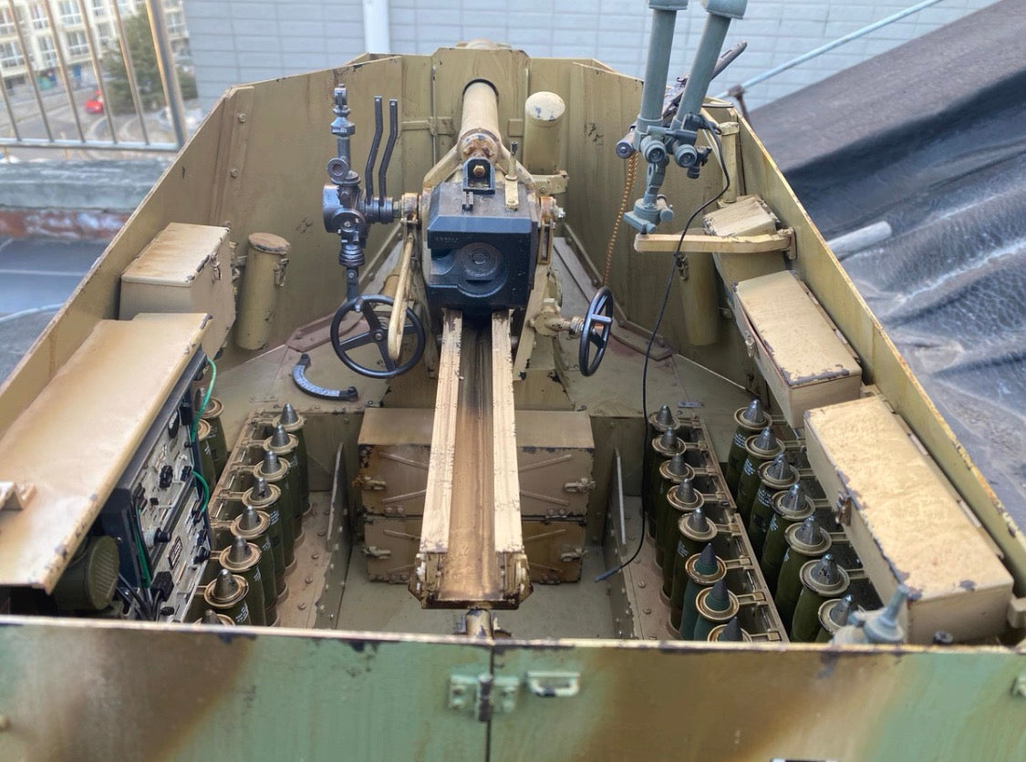 1/6 Scale Sd.Kfz.135/2 105mm Self-Propelled Gun Full Interior Custom Model