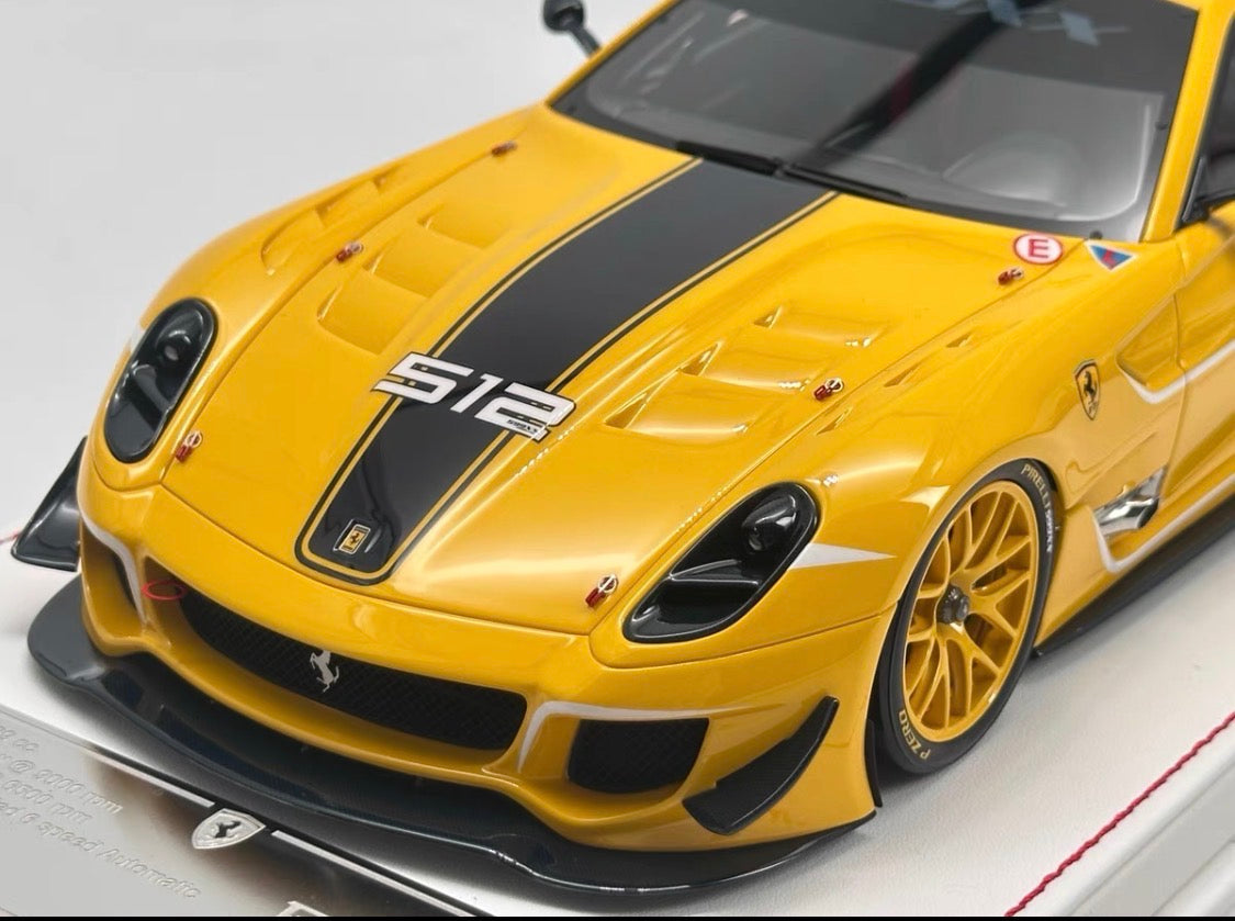 DG Model 1/18 Ferrari 599 EVO XX Yellow Resin Display Model