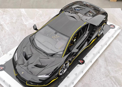 Amalgam 1/8 Lamborghini Centenario LP770-4 Roadster Black Carbon Limited #11