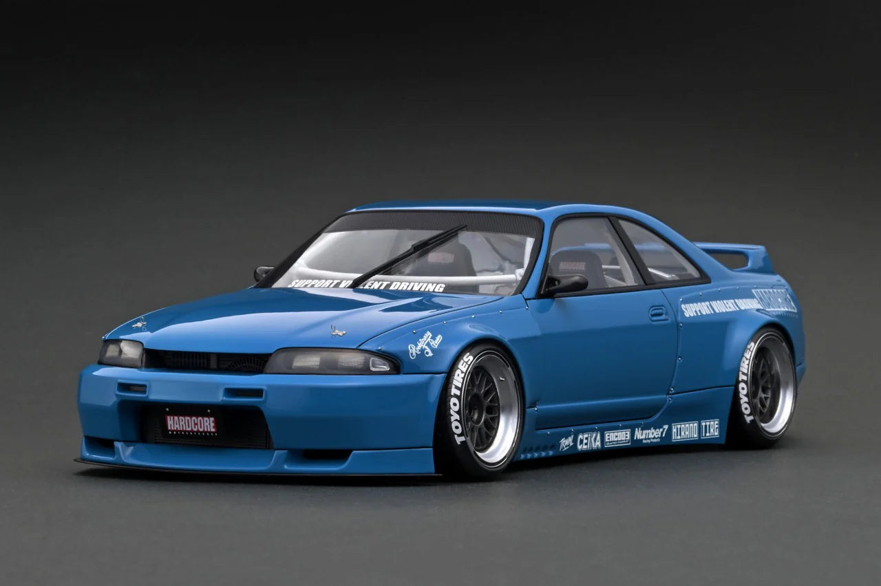 Ignition Model 1/18 PANDEM GT-R (BCNR33) Blue Resin Model IG3026