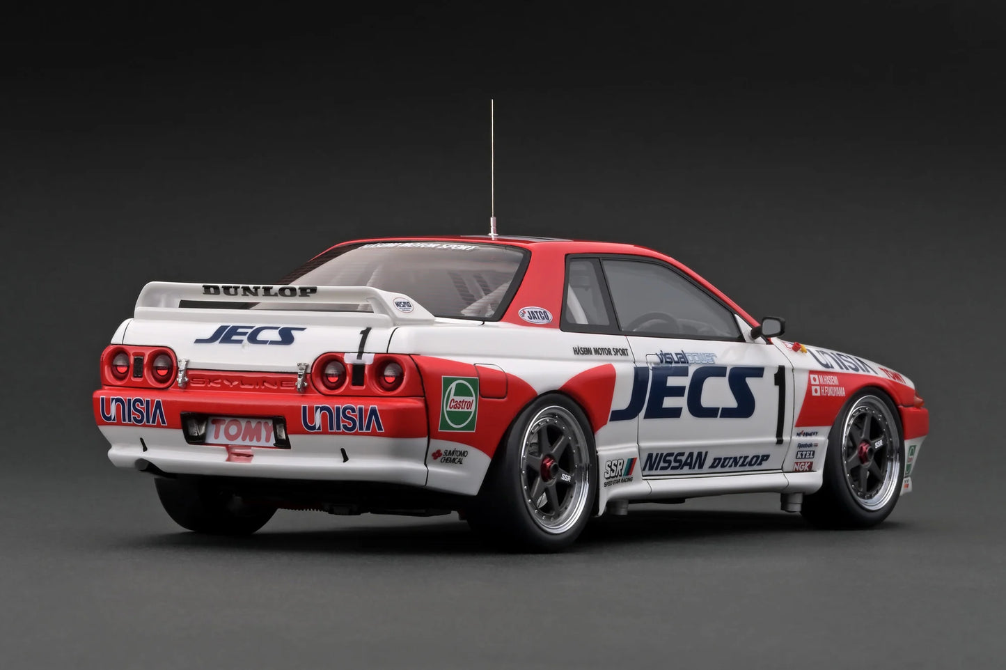 Ignition Model 1/18 JECS Skyline (#1) 1992 JTC With Mr. Hasemi IG3141