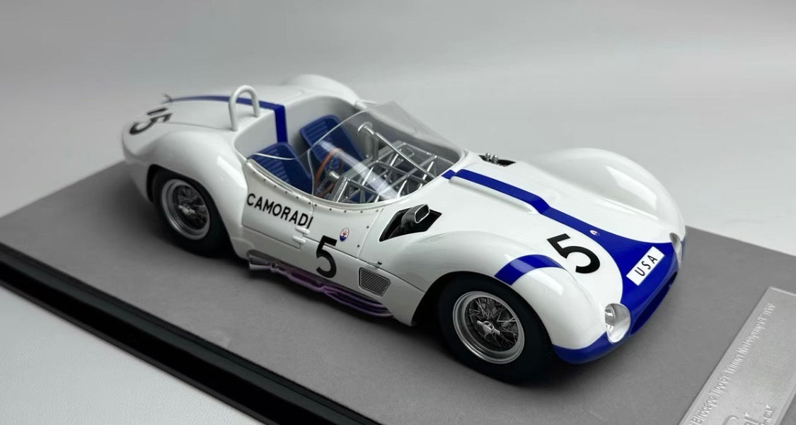 Tecnomodel 1/18 Maserati Tipo 61 Birdcage No.5 Camoradi Racing
