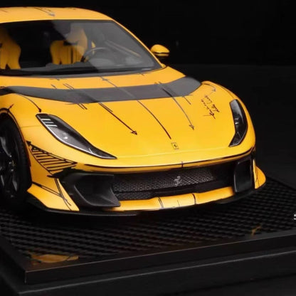 BBR 1/18 Ferrari 812 Competizione ART Series Resin Model