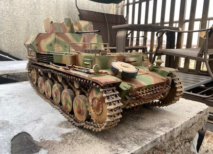 1/6 WWII German Panzer II Chassis 20mm Self-Propelled Anti-Aircraft Gun Display Model