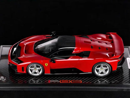 BBR 1/18 Ferrari F80 Resin Model Red Carbon Base Edition