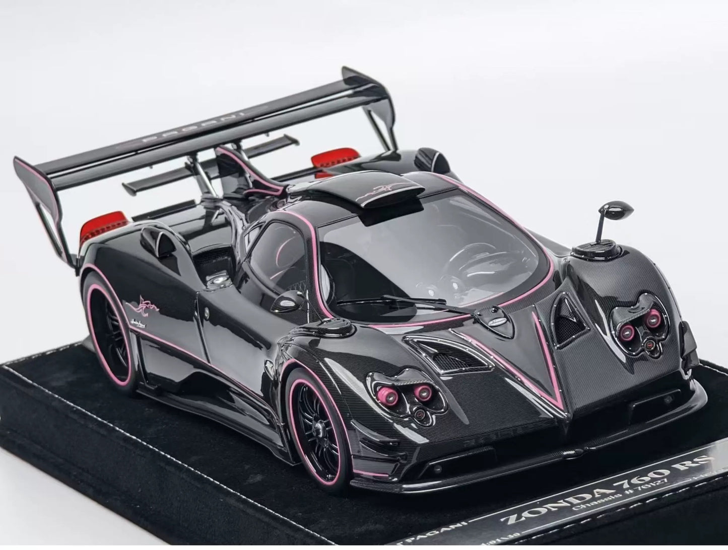 HH Model 1/18 Pagani Zonda 760 JC Pink Resin Model
