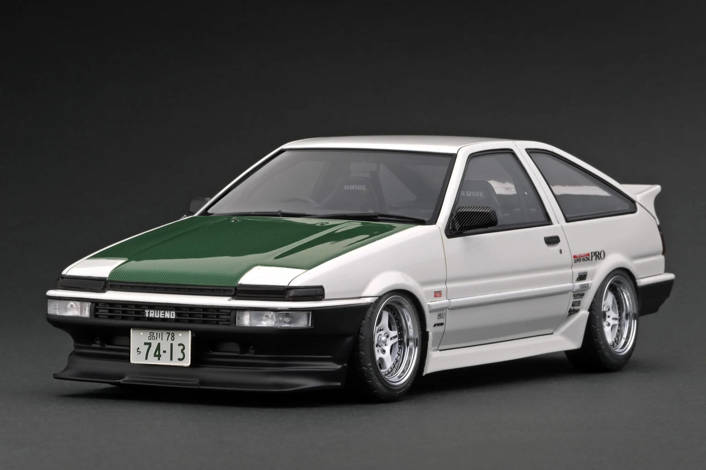 Ignition Model 1/18 Toyota Sprinter Trueno (AE86) TK-Street White Resin IG3489