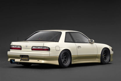 Ignition Model 1/18 Vertex S13 Silvia White/Gold SR20DET Engine IG3589