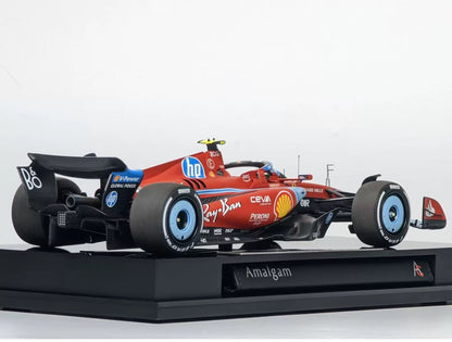 Amalgam 1/18 Ferrari SF-24 Miami GP 2024 #55 Carlos Sainz Resin Model