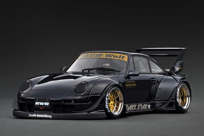 Ignition Model 1/18 RWB 993 Black Resin Model Car IG3625