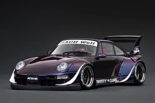 Ignition Model 1/18 Porsche 911 993 RWB Purple Metallic IG3739