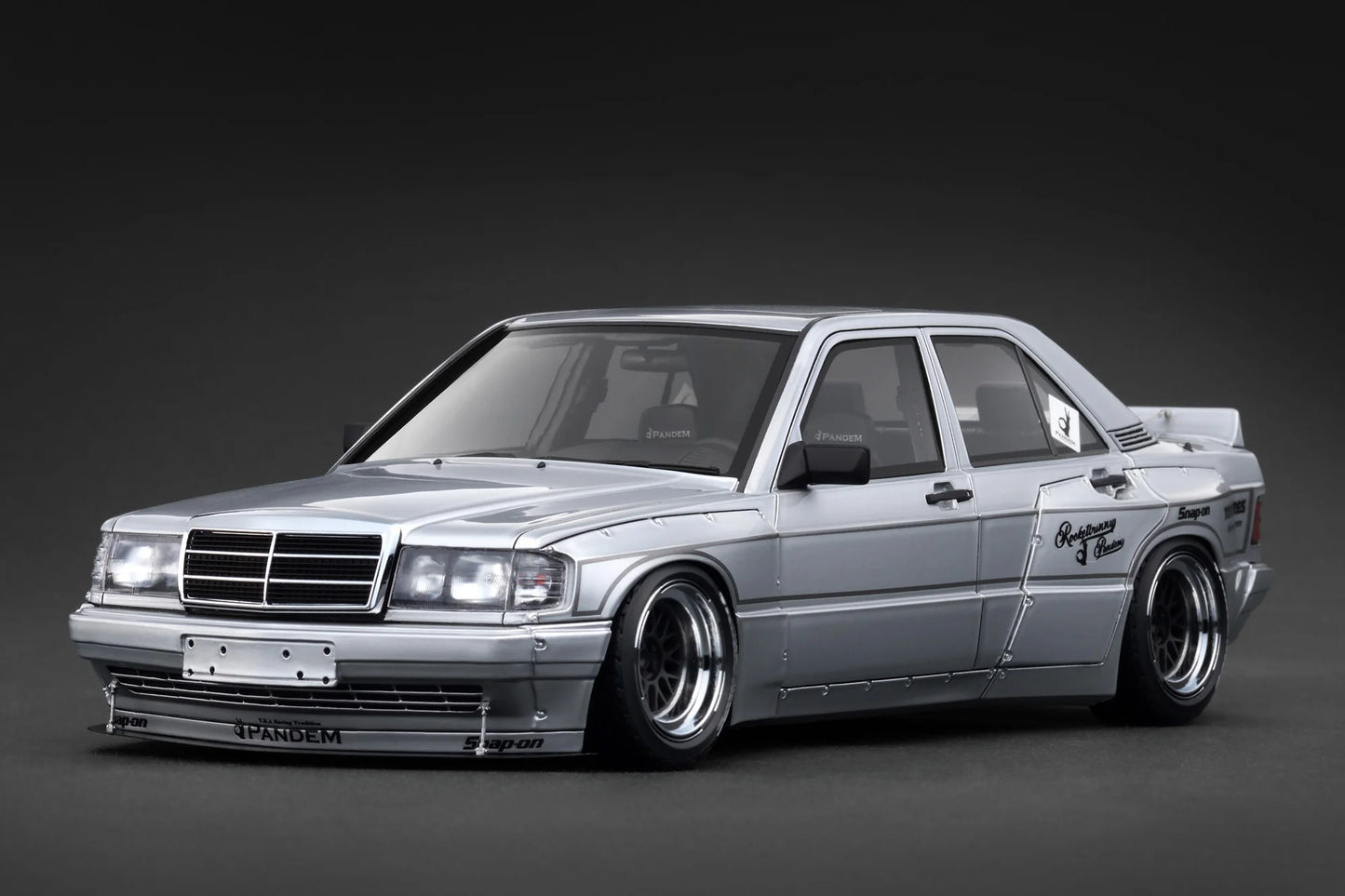 Ignition Model 1/18 PANDEM 190 Silver Resin Model Car IG3770