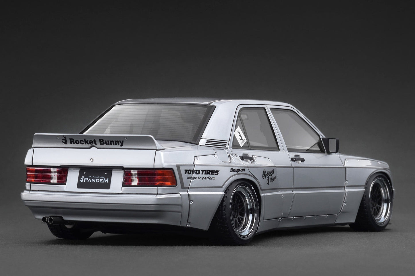 Ignition Model 1/18 PANDEM 190 Silver Resin Model Car IG3770