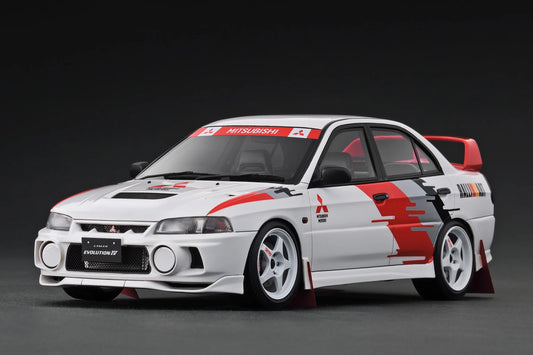 Ignition Model 1/18 Mitsubishi Lancer Evolution IV (CN9A) White Rally Decor IG3786