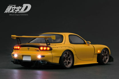 Ignition Model 1/18 Initial D Mazda RX-7 (FD3S) Yellow LED Light IG3801