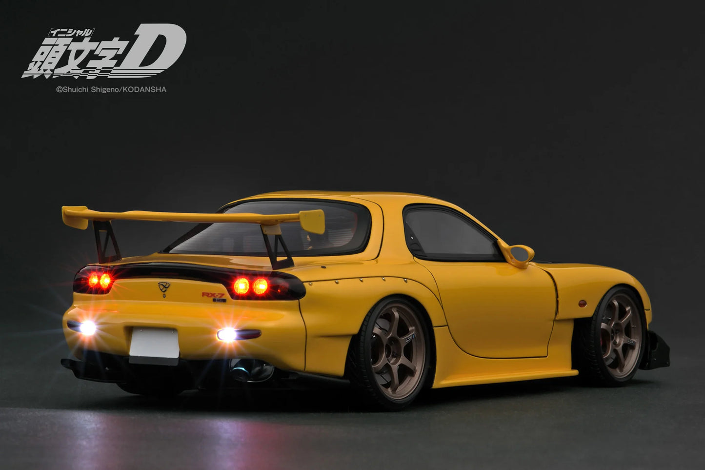 Ignition Model 1/18 Initial D Mazda RX-7 (FD3S) Yellow LED Light IG3801