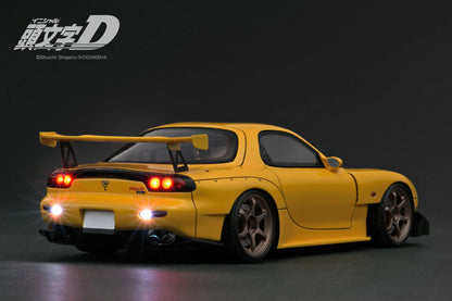 Ignition Model 1/18 Initial D Mazda RX-7 (FD3S) Yellow LED Light IG3801