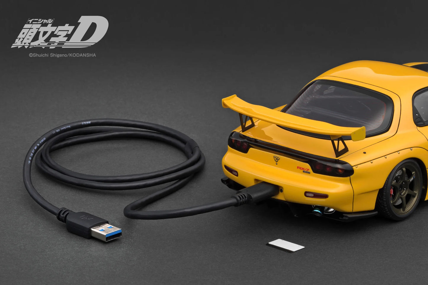 Ignition Model 1/18 Initial D Mazda RX-7 (FD3S) Yellow LED Light IG3801