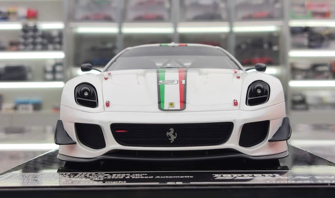 CE 1/18 Ferrari 599XX EVO #91 White Resin Model