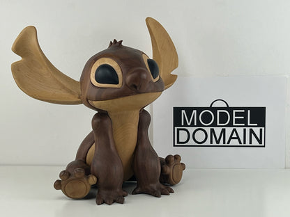 Disney x ge stitch wooden sculpture – museum eternal series – limited 100 + 10 ap – 50cm