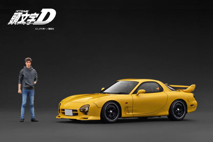 Ignition Model 1/18 INITIAL D Mazda RX-7 (FD3S) MazdaSpeed A-Spec Yellow IG3941