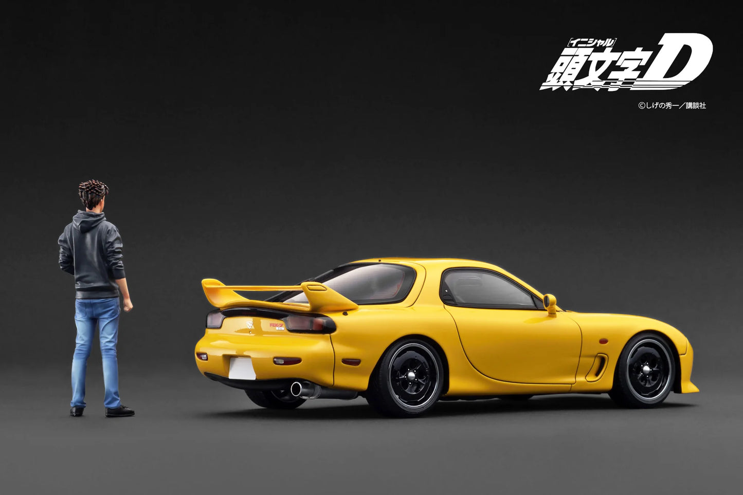 Ignition Model 1/18 INITIAL D Mazda RX-7 (FD3S) MazdaSpeed A-Spec Yellow IG3941