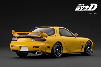 Ignition Model 1/18 INITIAL D Mazda RX-7 (FD3S) MazdaSpeed A-Spec Yellow IG3941
