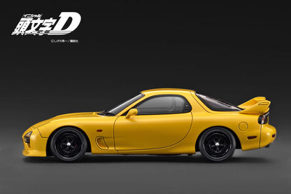 Ignition Model 1/18 INITIAL D Mazda RX-7 (FD3S) MazdaSpeed A-Spec Yellow IG3941