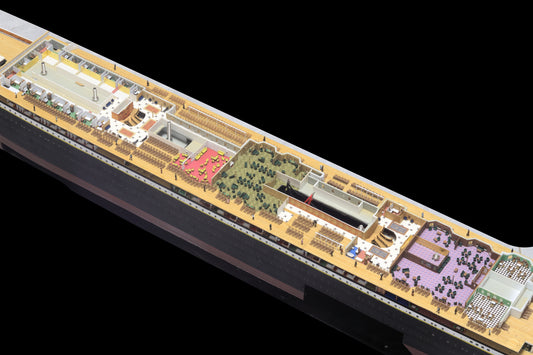 1/200 RMS Titanic Finished Model with Interior Structure – Museum-Grade Edition