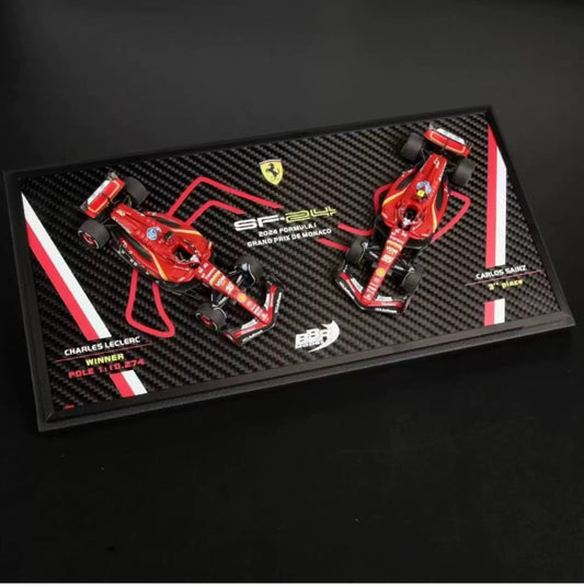 BBR 1/43 Ferrari SF-24 Monaco GP 2024 Winner & 3rd Place Set