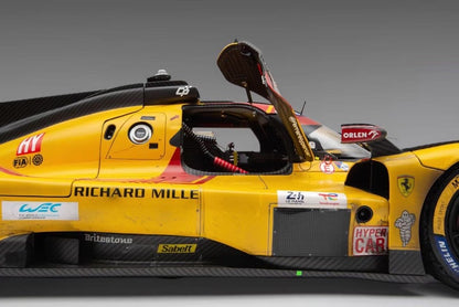 Amalgam 1:8 Ferrari 499P Le Mans Winner Full-Open Weathered Resin Model