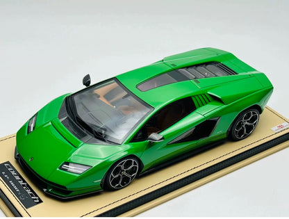 MR 1/18 Lamborghini Countach LPI 800-4 Green Resin Model