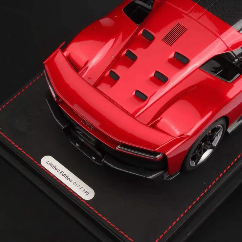 BBR 1/18 Ferrari F80 Metallic Red Resin Model